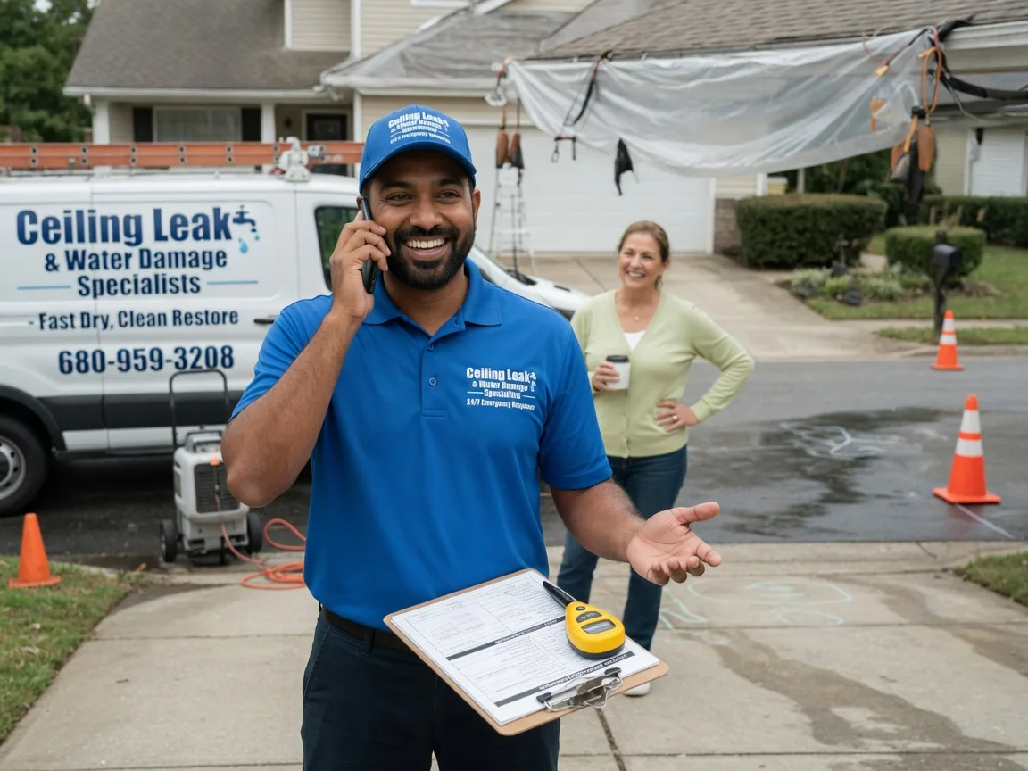 Ceiling Leak Cleanup Cromwell, IN FAQs